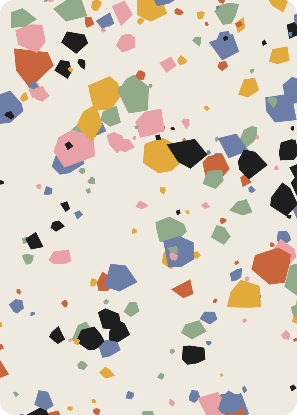 Art drop: terrazzo, ukázka karty