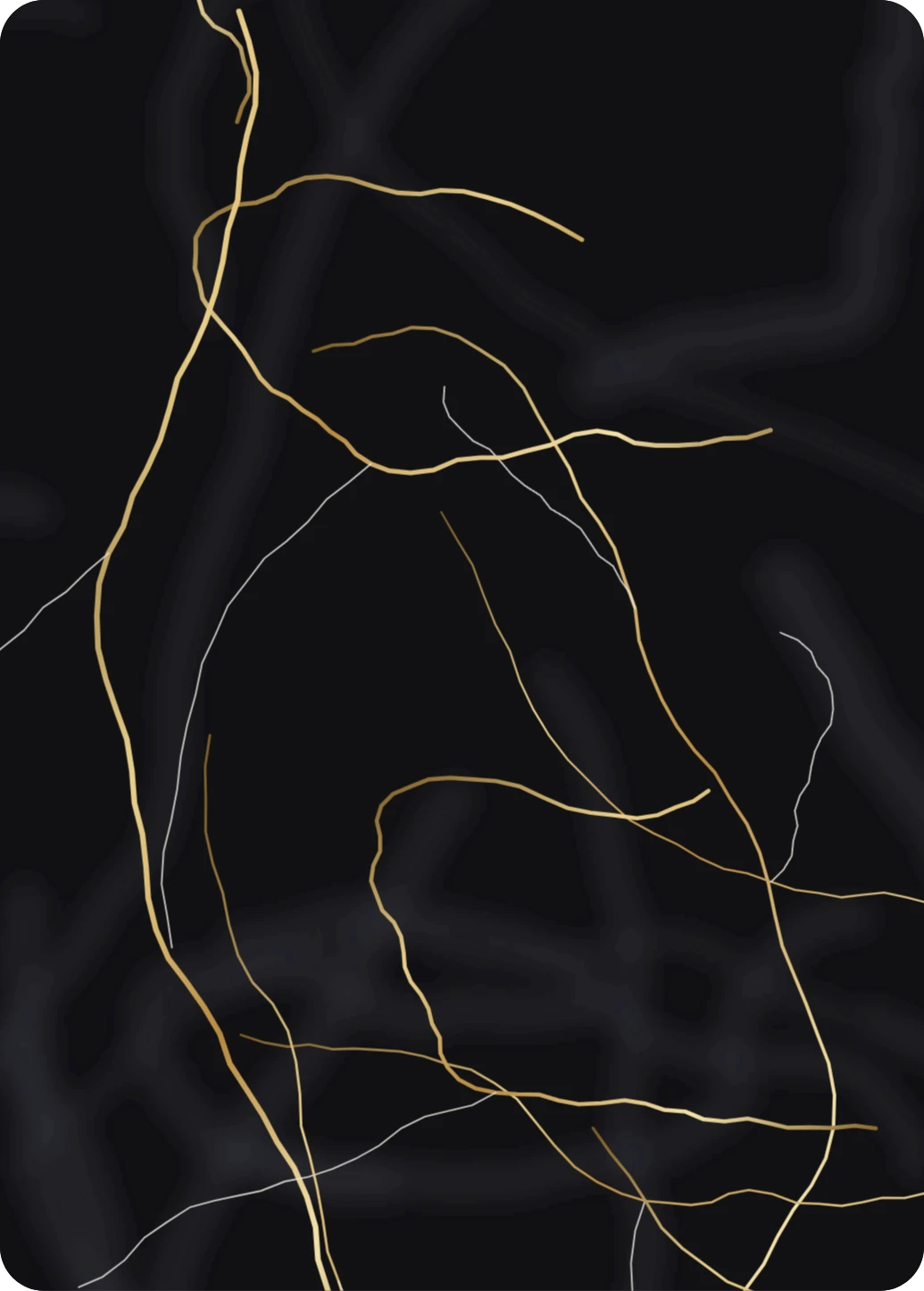 Art drop: tmavý mramor, ukázka karty