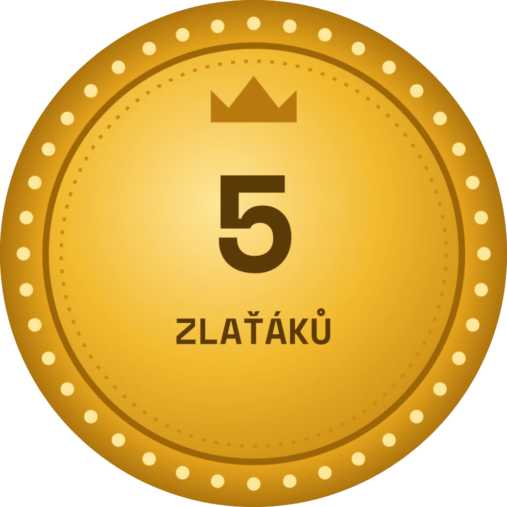 Zlaťák: herní žeton, přední strana