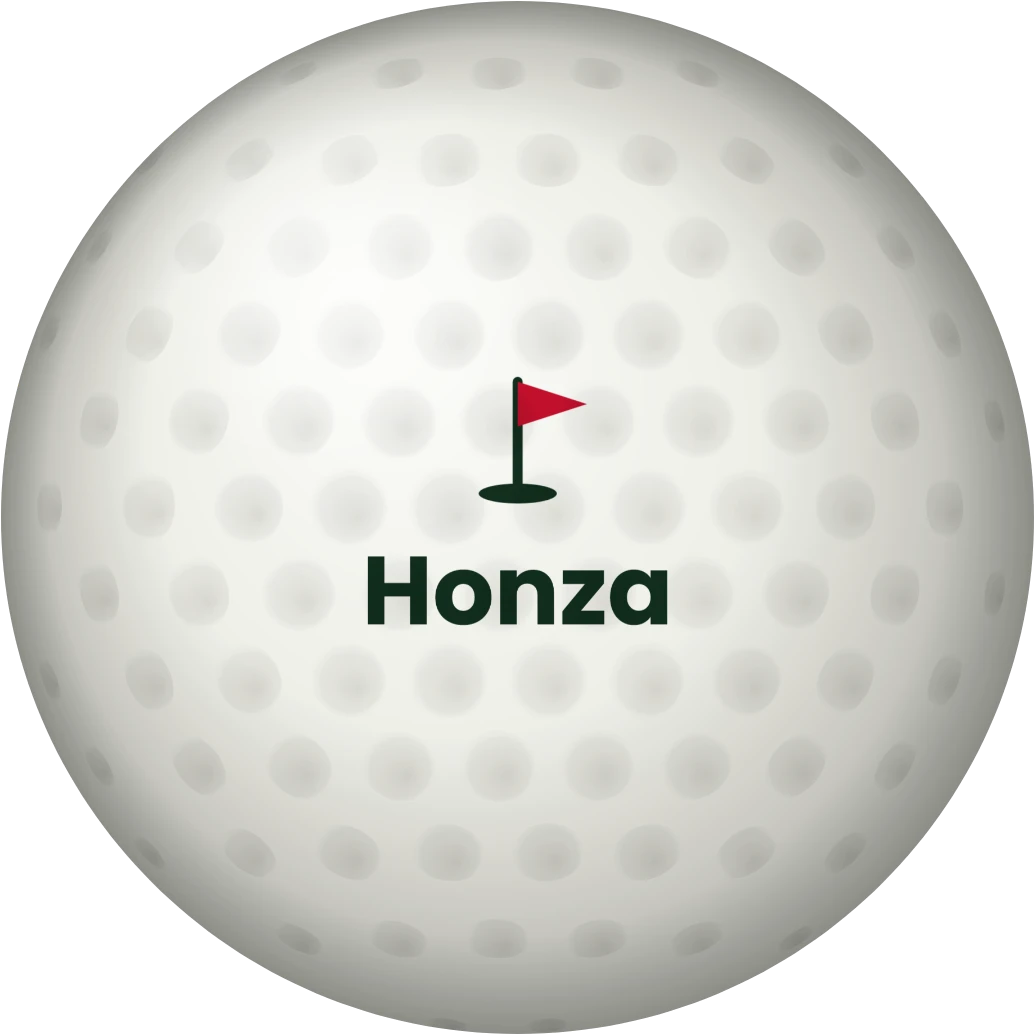 Golfový míček se jménem, ukázka karty