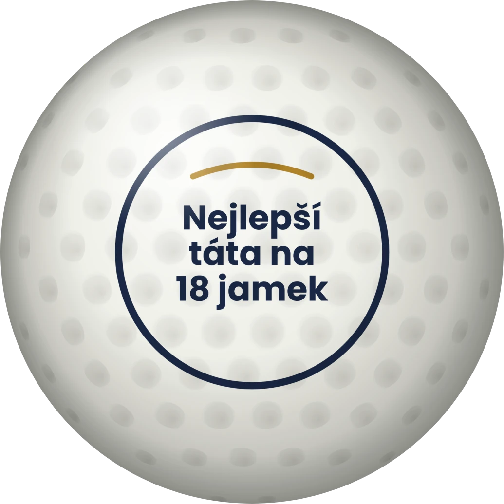 Golfový míček pro tátu, ukázka karty