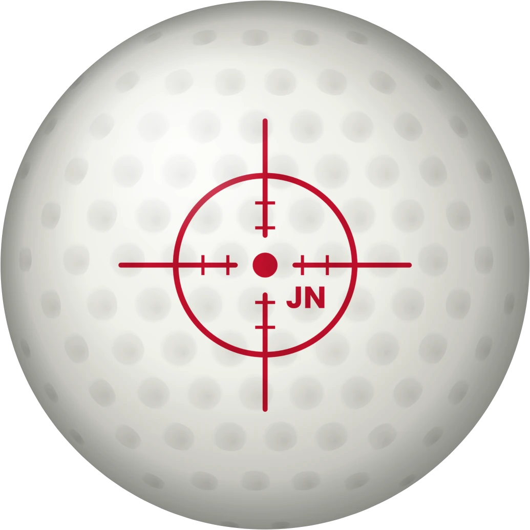 Golfový míček se zaměřovačem, ukázka karty