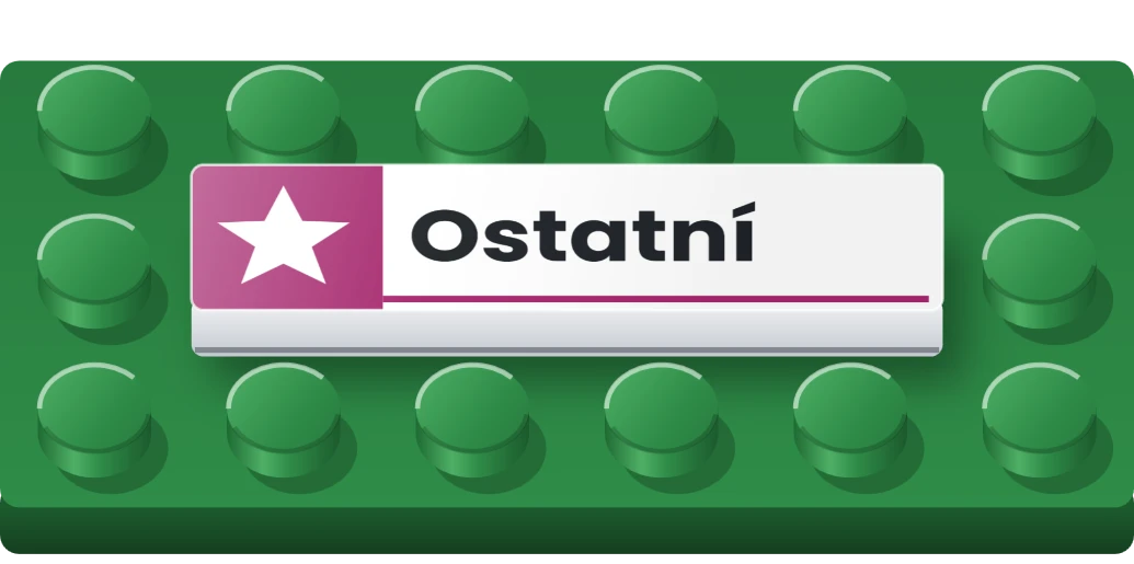 Štítek na třídění: ostatní na LEGO dlaždici 1 × 4, ukázka karty