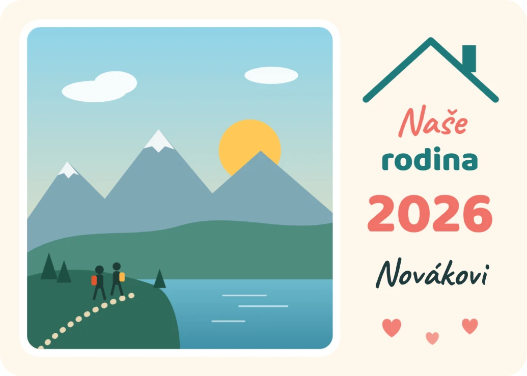 Magnetka Naše rodina, ukázka karty
