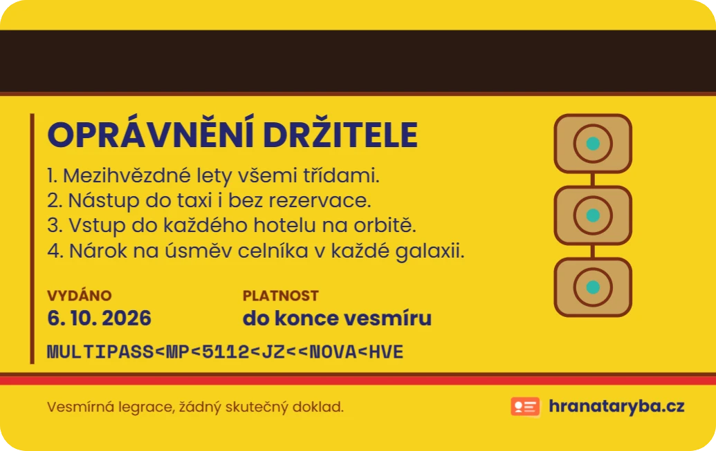 Multipass 2 s dvojitou fotkou, zadní strana