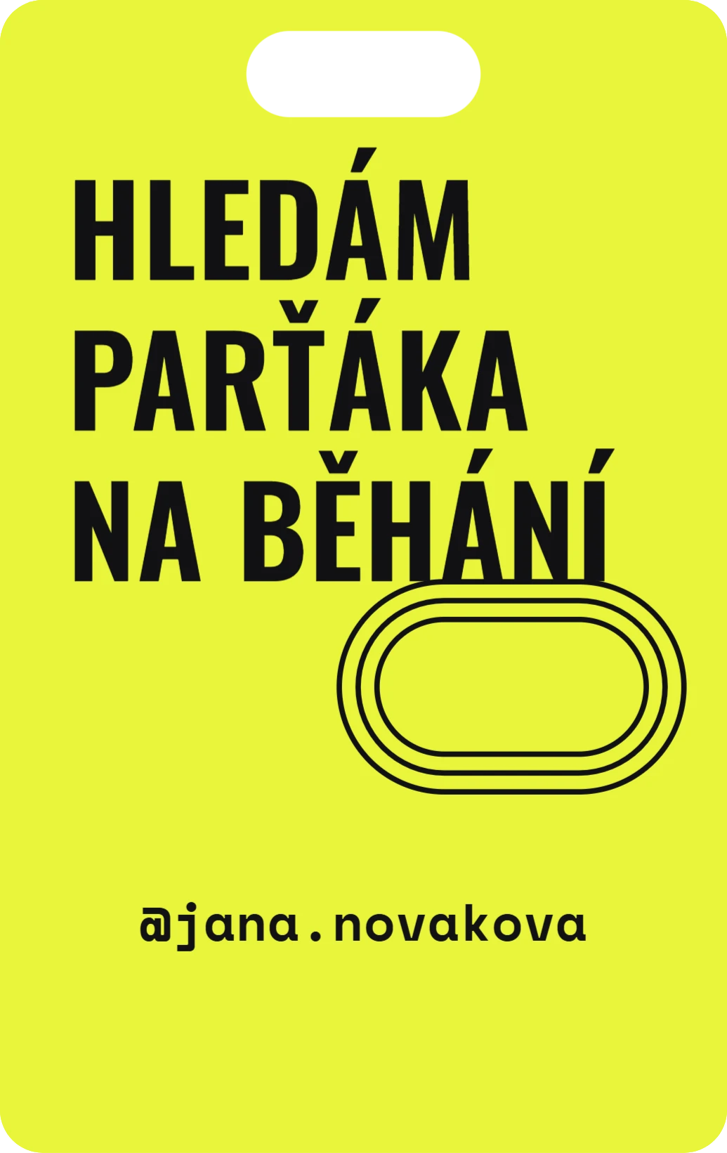 Parťák na sport, ukázka karty