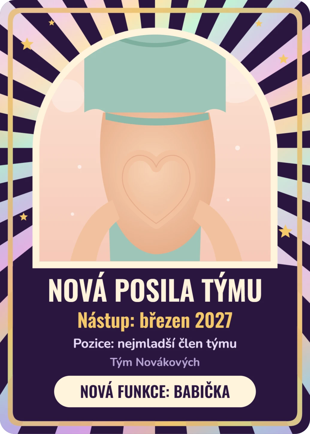 Nová posila týmu holo, ukázka karty