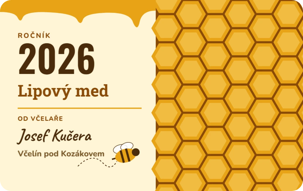 Ročník medu, ukázka karty